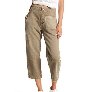 Current/Elliott Woven Military Pant - Stone Grey